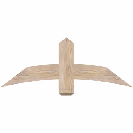 Ekena Millwork Bellingham Smooth Timber Gable Bracket, Douglas Fir, 48"W x 18"H x 5 1/2"D x 5 1/2"F, 9/12 Pitch GBW048X18X0606BEL00SDF